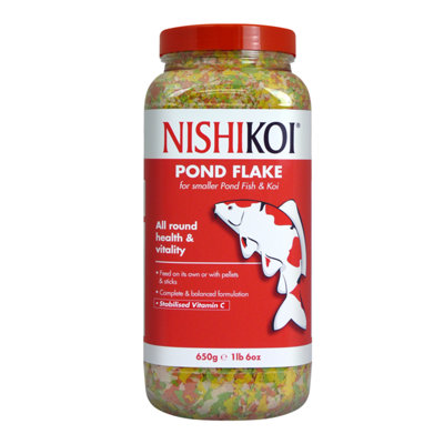 Nishikoi 650g Flake Fish Food Floating