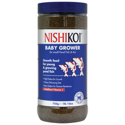 NishiKoi Baby Grower Growth Pond Fish Food 600g