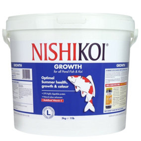 Nishikoi Growth Complete Food for Koi and Pond Fish - Large Pellets - 5kg