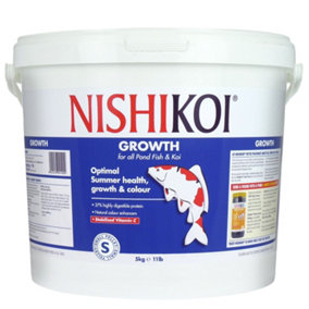 Nishikoi Growth Complete Food for Koi and Pond Fish - Small Pellets - 5kg