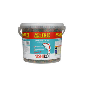 NishiKoi Multi-Stick Pond Fish Food + 20% Extra Free 1890g