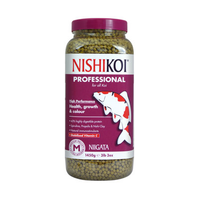 Nishikoi Niigata Professional Food for All Koi Carp Medium Pellets - 1450g