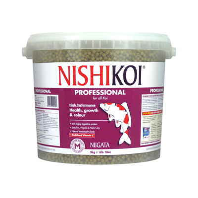 Nishikoi Niigata Professional Food for All Koi Carp Medium Pellets - 3kg