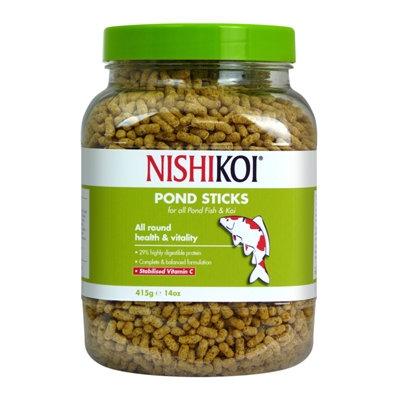 Nishikoi Pond Sticks Fish Food 415g