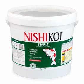 Nishikoi Staple Complete Food for Koi and Pond Fish - Medium Pellets - 5kg