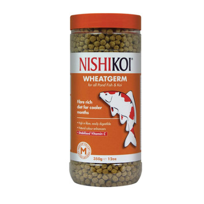 Nishikoi Wheatgerm 350g - Medium Pellet Pond Fish Food