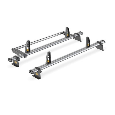 Nissan Primastar 2 Bar Roof Rack + Ladder Roller for 2002-2015 (High Roof Models) - Van Guard Trade