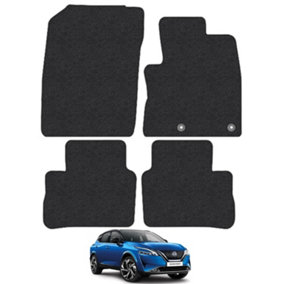 Nissan Qashqai 2021- Onwards Car Floor Mats Carpet Tailored Fit 4pcs Set Black