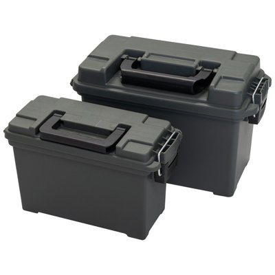 Nitehawk Durable and Lockable Tool Storage Box Set of 2