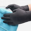 Nitrile Gloves Black Heavy Duty Powder-Free Disposable Box Of 100 - Extra Large