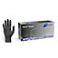 Nitrile Gloves Black Heavy Duty Powder-Free Disposable Box Of 100 - Medium