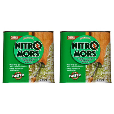 Nitromors All Purpose Paint & Varnish Remover 2L x 2