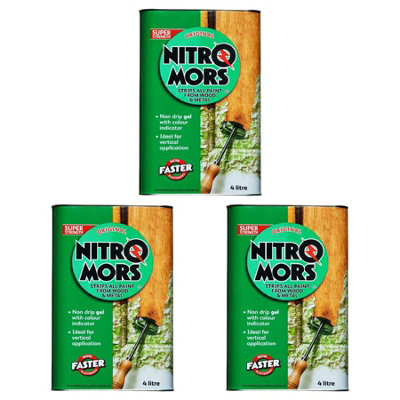 Nitromors All Purpose Paint & Varnish Remover 4L x 3