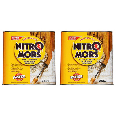 Nitromors Craftsman Paint Varnish & Lacquer Remover 2L x 2 DIY at B&Q