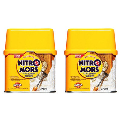 Nitromors Craftsman Paint Varnish & Lacquer Remover 375ml x 2 DIY at B&Q