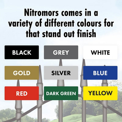 Nitromors Hammered Metal Finish UV Resistant Rust Protection Black ...