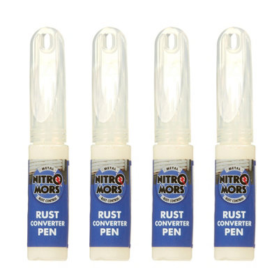 Nitromors Metal Rust Converter Treatment Fast Acting Easy to Apply 13ml Pen x4