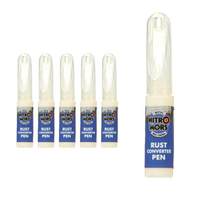 Nitromors Metal Rust Converter Treatment Fast Acting Easy to Apply 13ml Pen x6