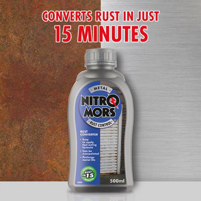 Nitromors Metal Rust Converter Treatment Fast Acting Easy to Apply 500ml x12