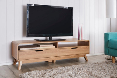 Niva TV Unit Walnut with Drawers and Storage