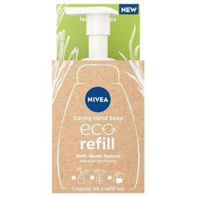 Nivea Eco Refill Hand Wash Starter Kit + Refill Tab Lemongrass 250ML