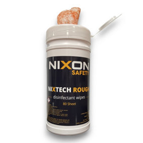 Nixtech Rough Orange Scrubbing Wipes Tub Of 80