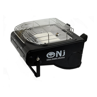 NJ-H1 Portable Camping 2in1 Gas Heater & Stove Compact Gas Cooker and Heater Outdoor use Auto Ignition 1.7kW