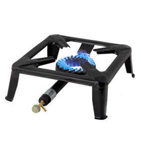NJ SGB-07 Gas Boiling Ring Large Camping Stove Cast Iron Burner Iron Frame LPG Outdoor Cooker 8kW