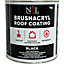 NJL Brushacryl One Coat Leaksealer Waterproof Roof Coating  Fibre Reinforced Black 1KG