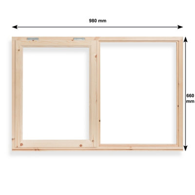 NLC Workshop F2 Opening Window with Toughened Glass - For Sheds ...