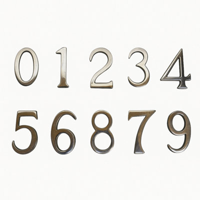 No. 1 Door Numerals Self Adhesive Hotel Floor Apartment Signage Plaque - 3
