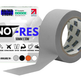 No-Res Orange - The No-Residue replacement to Duct Tape. 50mm x 33mtr Silver