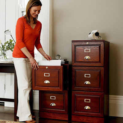 Small metal store filing drawers