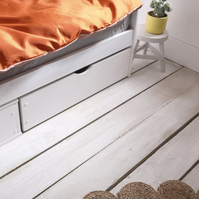 Noa & Nani Day Bed with Oda Pull-Out Storage Drawers in Classic White Hove