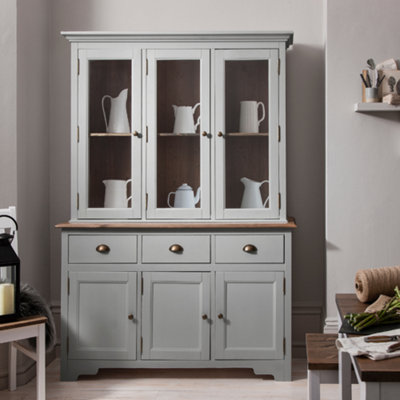 dark grey kitchen dresser Large Vintage Dark Grey Ducal Welsh Dresser