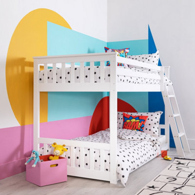 Noa & Nani Kids Solid Wood Bunk Bed Low with Fairies Package in Classic ...