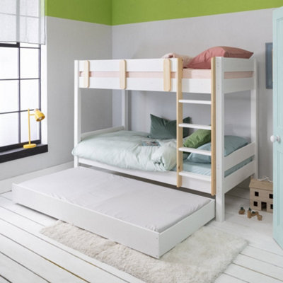 Noa & Nani Kids Solid Wood Bunk Bed with Olaf pull out Trundle in ...
