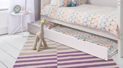 Noa & Nani Pull out Trundle Bed in Classic White (trundle only) Spacesaver
