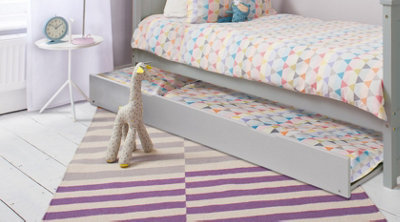 Noa & Nani Pull out Trundle Bed in Grey (Trundle only) Spacesaver