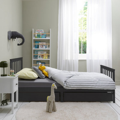 Noa & Nani Single Bed 3ft Frame with 4 Pull Out Storage Drawers in ...