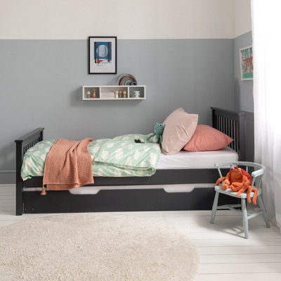 Noa & Nani Single Bed Frame with Spacesaver Pull Out Trundle in ...