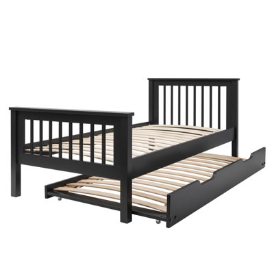 Noa & Nani Single Bed Frame with Spacesaver Pull Out Trundle in ...