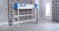 NOAH Highsleeper A WHITE/BLUE Bed frame (ONLY)