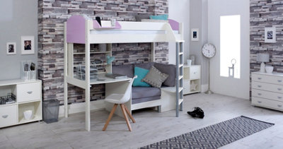 NOAH Highsleeper B WHITE/LILAC/SILVER