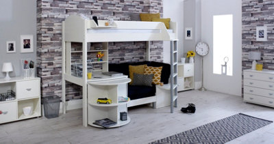 NOAH Highsleeper E WHITE/WHITE/BLACK | DIY at B&Q