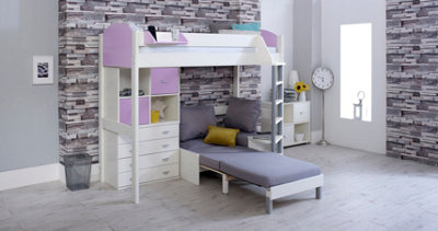 NOAH Highsleeper F WHITE/LILAC/SILVER