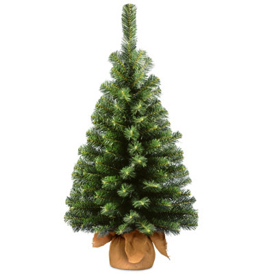 Nobel Spruce 3ft Tree Minature Burlap Bag 