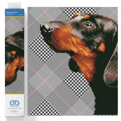 NOBLE DACHSIE - Diamond Painting Kit: Noble Dachsie - Diamond Dotz