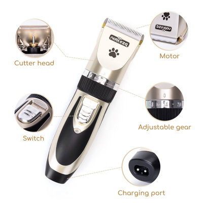 Professional cordless dog grooming clippers best sale