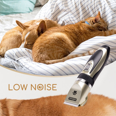 Nobleza Dog Clippers Cordless Professional Pet Grooming Kit Dog Trimmer Low Noise Dog Hair Clipper with